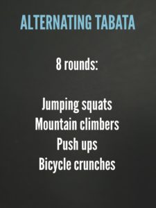 Tabata workout 